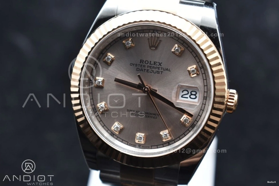 Jubilee Best 904L Dial RG 1:1 DateJust RG Edition Bracelet VR3235 41 Steel on 126331 Clean SS Diamonds 0509